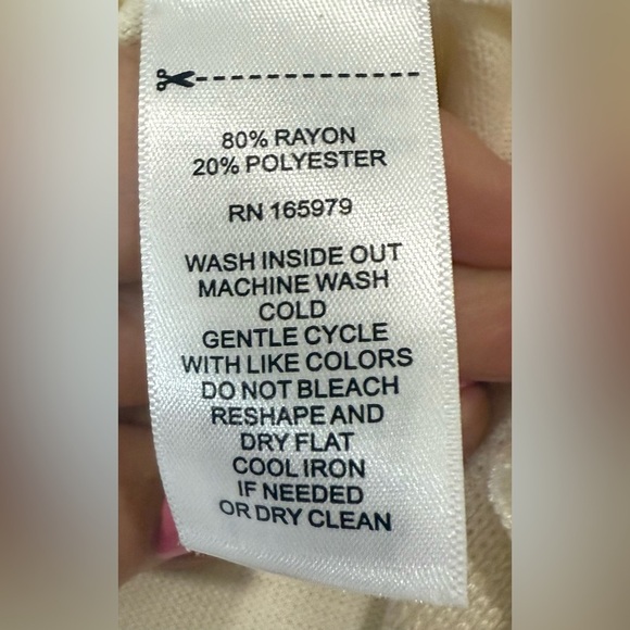 Melissa‎ Paige Knit Sweater Button Detail Dolman Sleeve Papyrus NWT Size Large - Picture 4 of 11